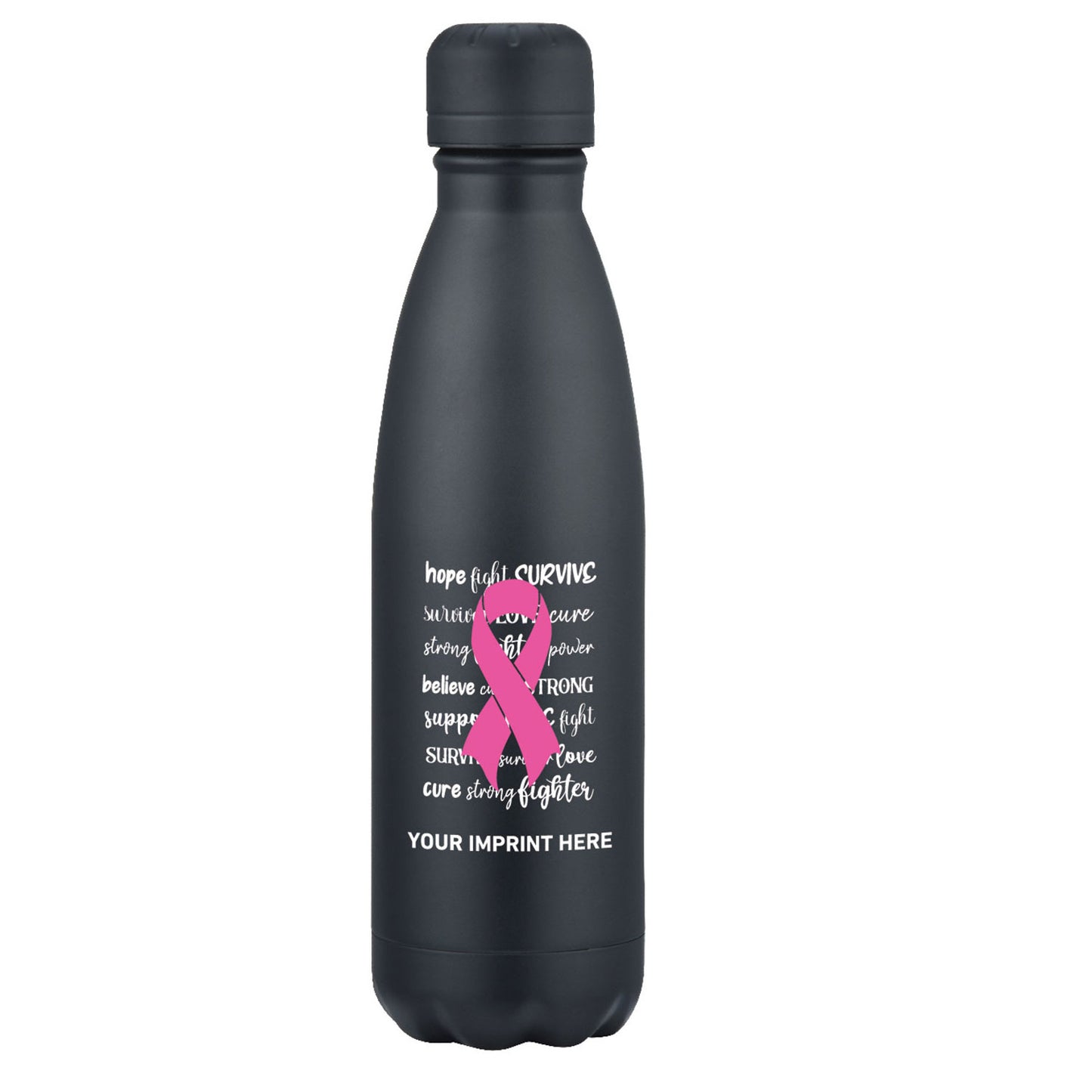 PENN ENT. 17OZ BCA RIBBON STEEL TWIST WATER BOTTLE