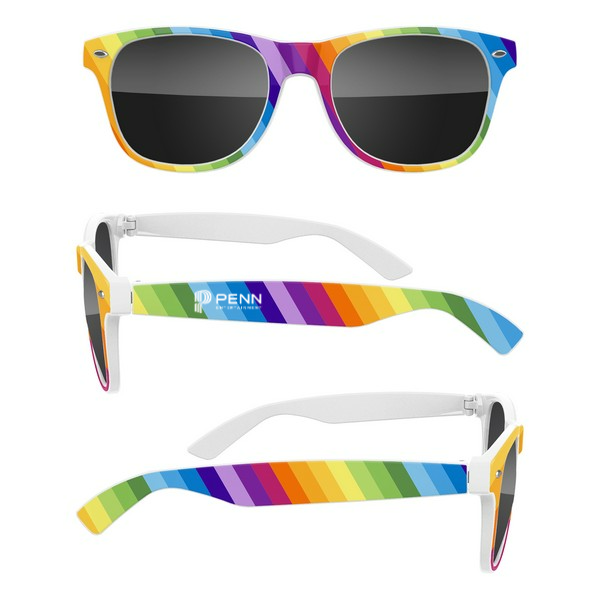 PENN ENT. PRIDE RAINBOW RETRO SUNGLASSES