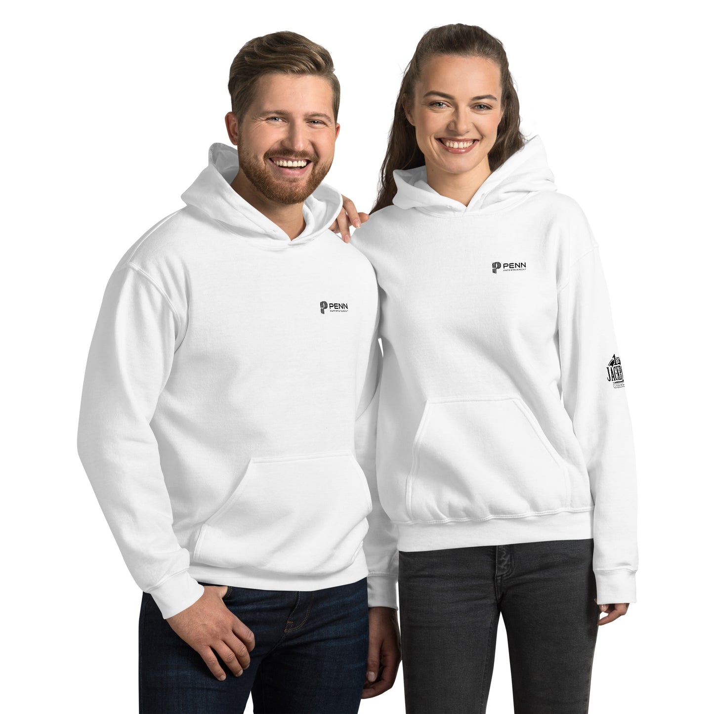 White or Grey Unisex Hoodie - First Jackpot