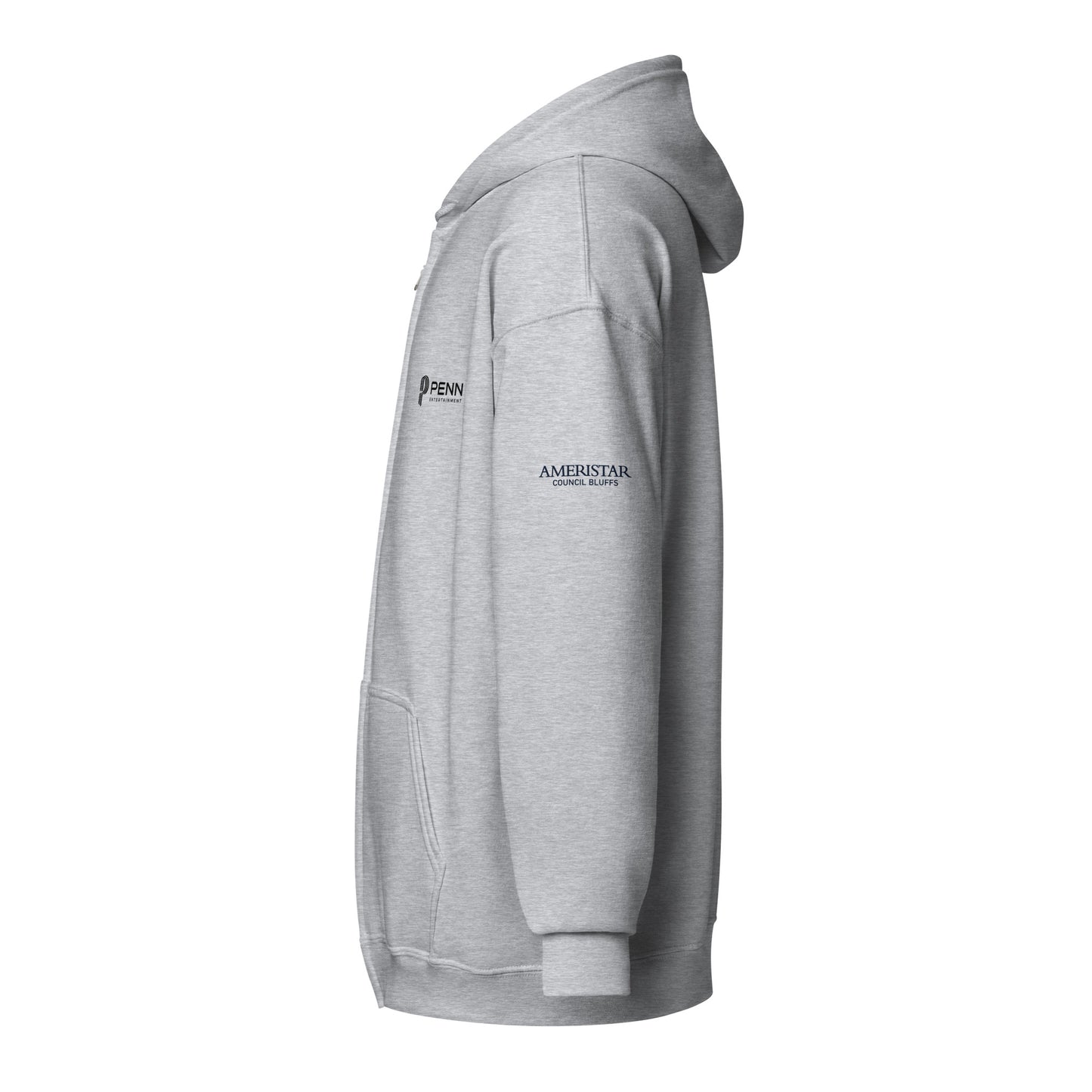 White or Grey Unisex heavy blend zip hoodie - Ameristar - Council Bluffs