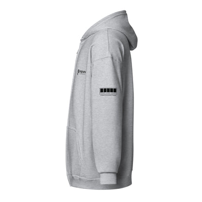 White or Grey Unisex heavy blend zip hoodie - Prairie State Gaming