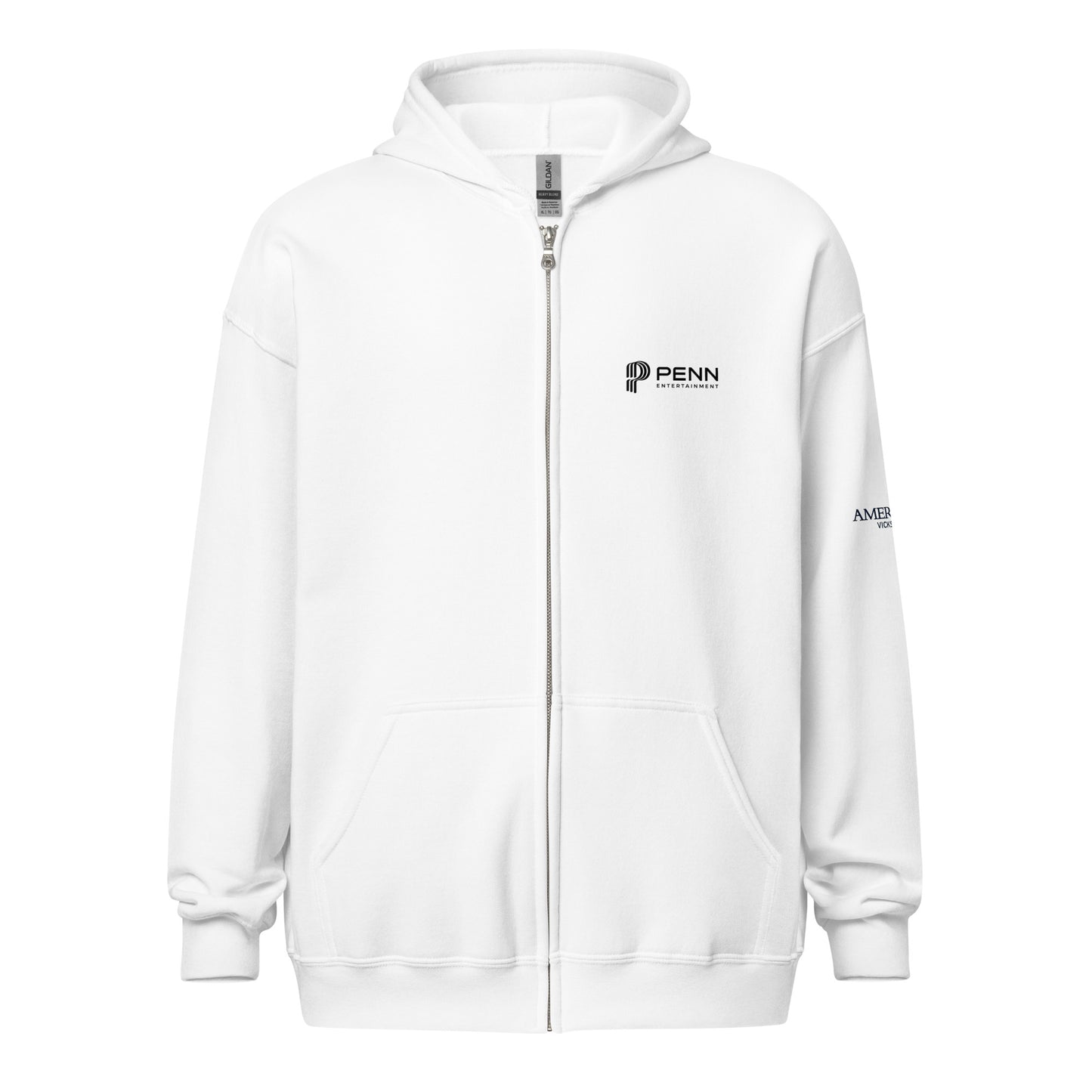 White or Grey Unisex heavy blend zip hoodie - Ameristar - Vicksburg