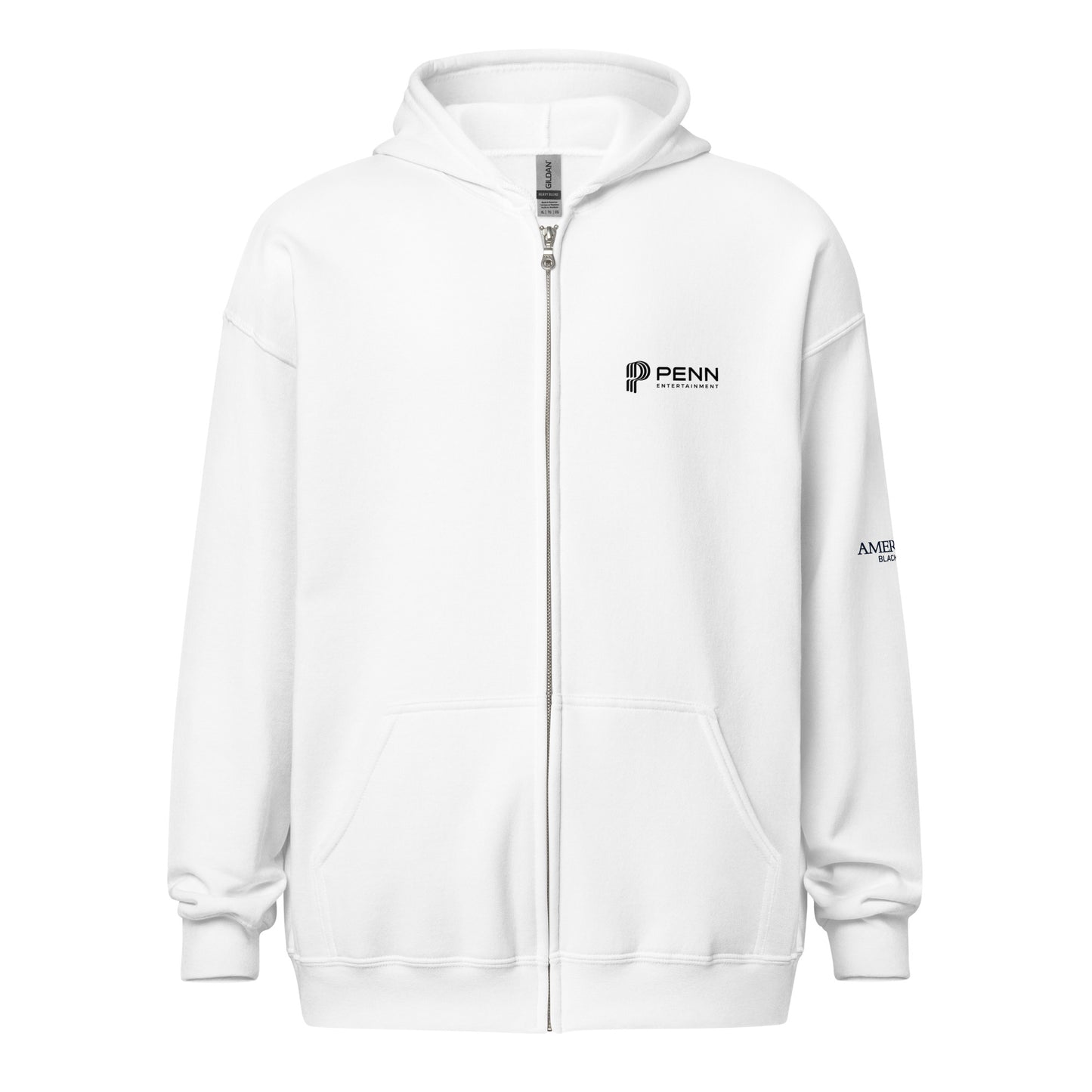 White or Grey Unisex heavy blend zip hoodie - Ameristar - Black Hawk