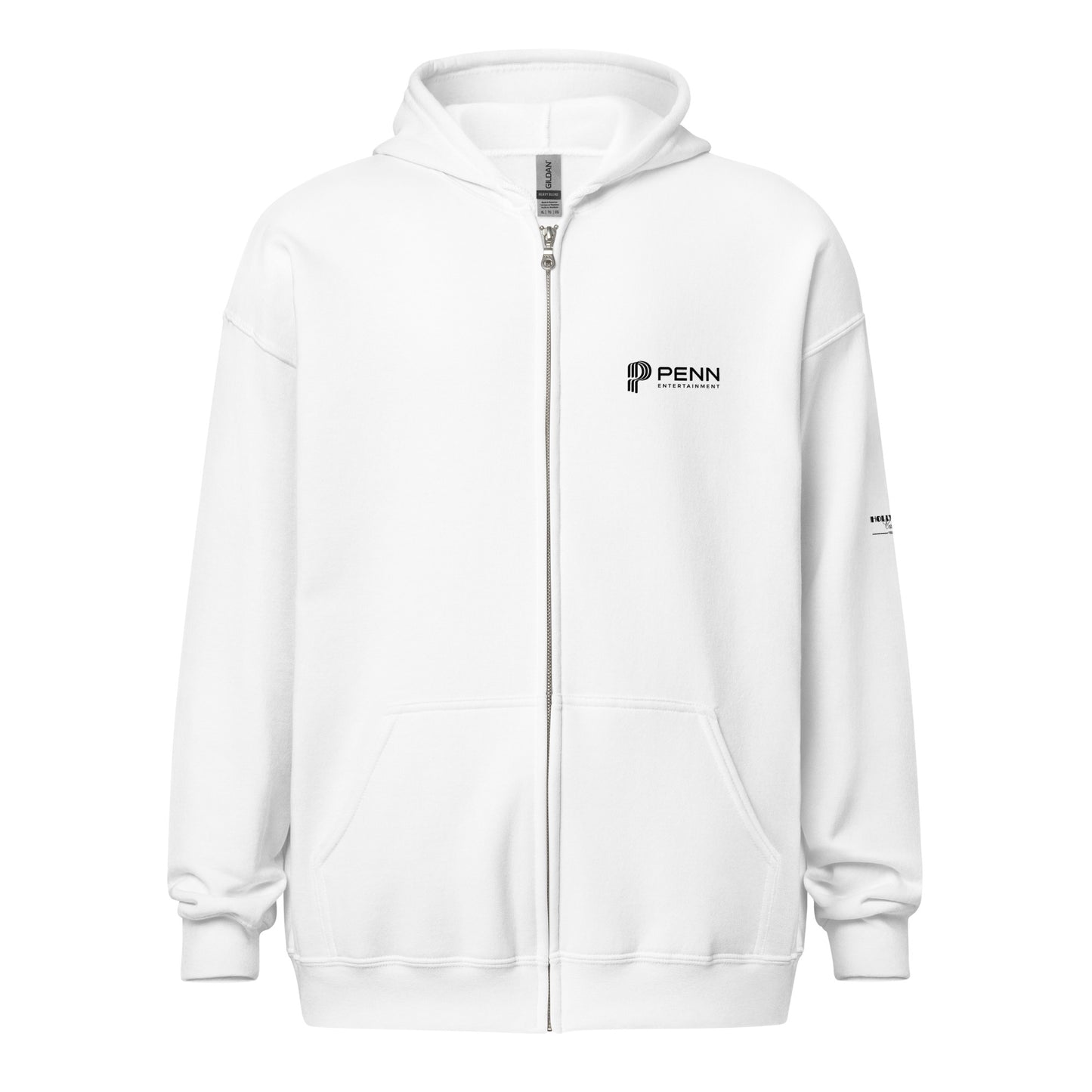 White or Grey Unisex heavy blend zip hoodie - Hollywood Casino - Toledo