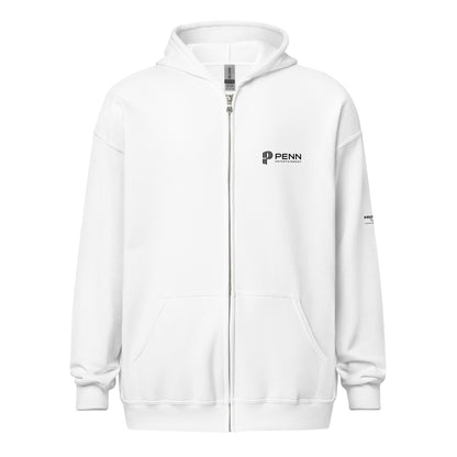 White or Grey Unisex heavy blend zip hoodie - Hollywood Casino - Toledo