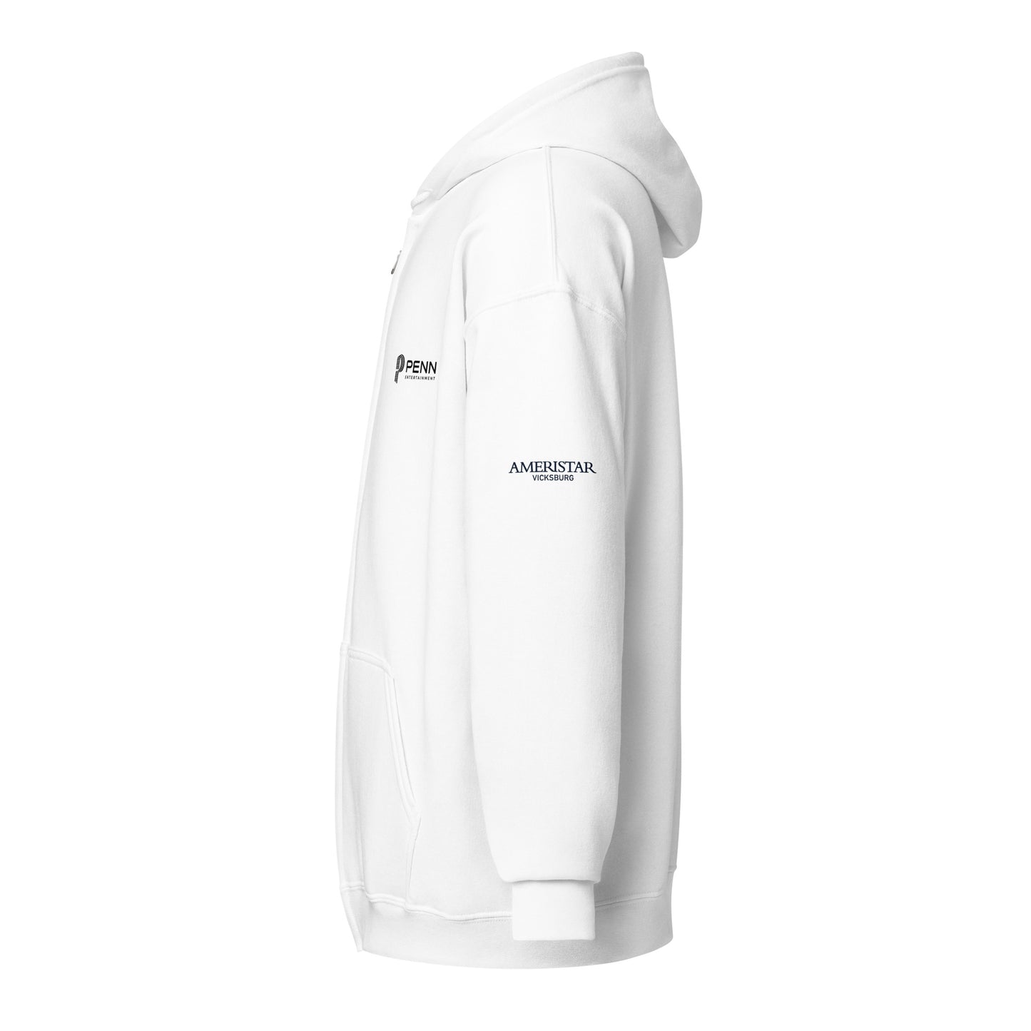 White or Grey Unisex heavy blend zip hoodie - Ameristar - Vicksburg