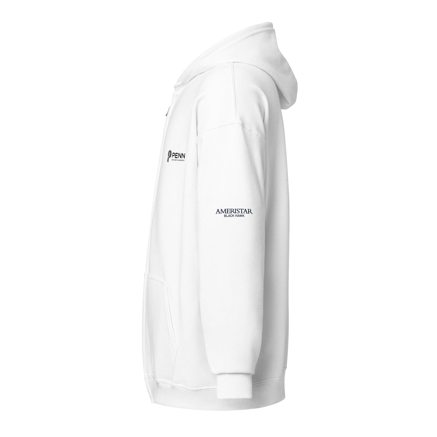 White or Grey Unisex heavy blend zip hoodie - Ameristar - Black Hawk