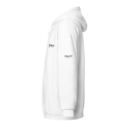 White or Grey Unisex heavy blend zip hoodie - Argosy - Alton