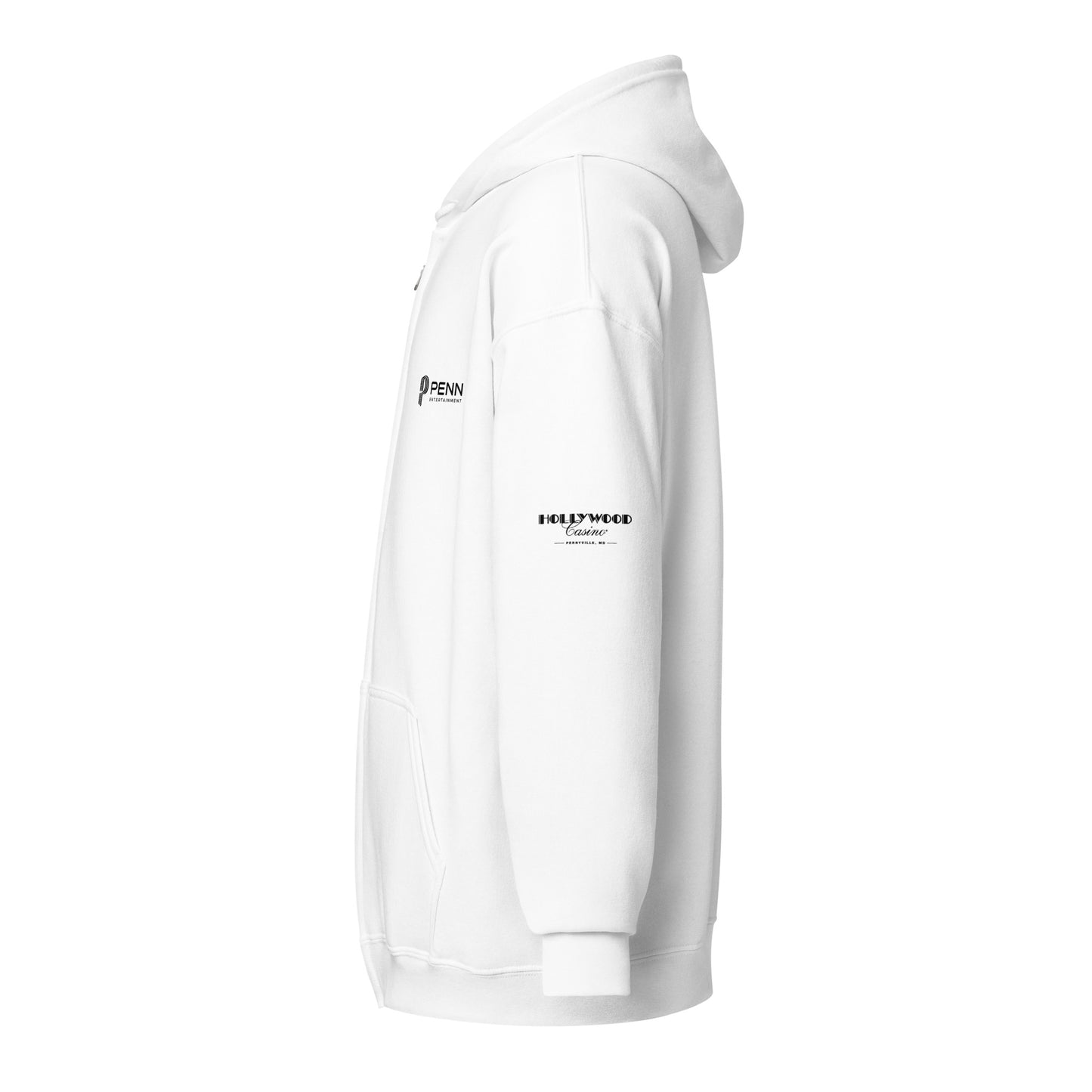 White or Grey Unisex heavy blend zip hoodie - Hollywood Casino - Perryville