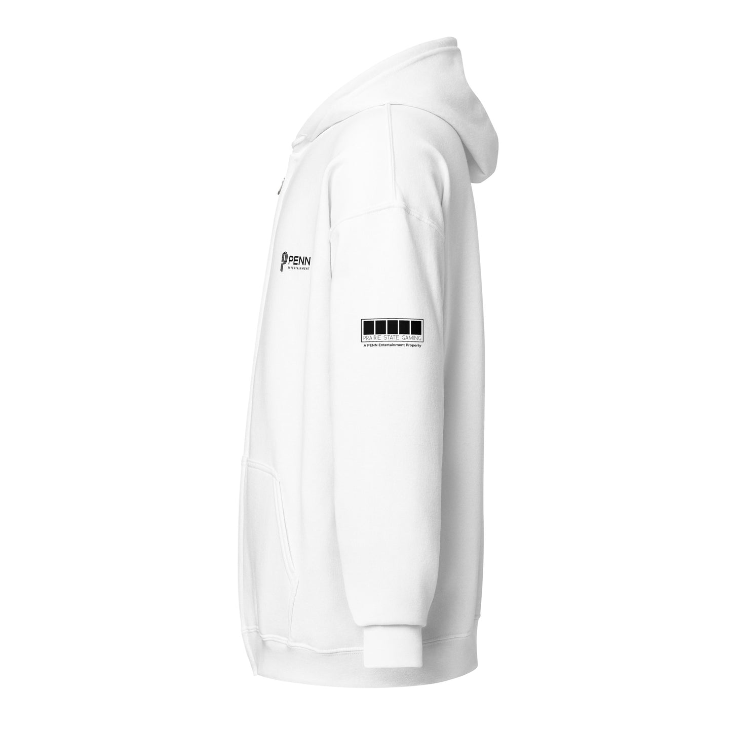 White or Grey Unisex heavy blend zip hoodie - Prairie State Gaming